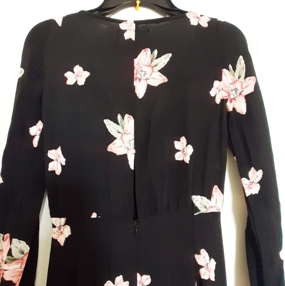 Reformation Black Floral Mini Dress - Picture 9 of 14